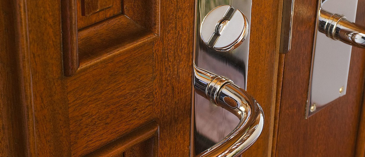 Background Image, Showing Shinny Residential Hardware